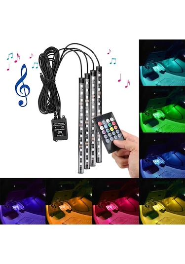 Chevrolet Lacetti Sese Duyarlı Araç İçi Ayak Altı Led