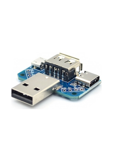 USB Soket Çevirici Kart Usb Type C Micro Usb Erkek Dişi USB Cep