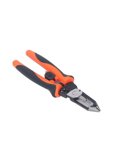 Ximistore9 7 Fonksiyonlu Elektrikçi Tırnak: Kablo Soyma, Presleme Ve Kesme İşlemleri İçin Çelik Malzeme, Ergonomik Tutamaklı