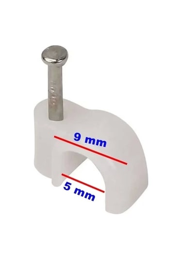 Beton Çivili Kablo Tutturma Kroşe No:2 10 Lu Paket