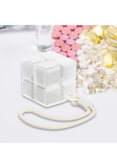 Suntek Seyahat Için Çok Yönlü İlaç Kutusu, Çanta Ve Sırt Beyaz