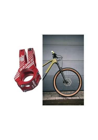 Suntek 31.8Mm Dağ Bisikleti Gövdesi Yüksek Kırmızı