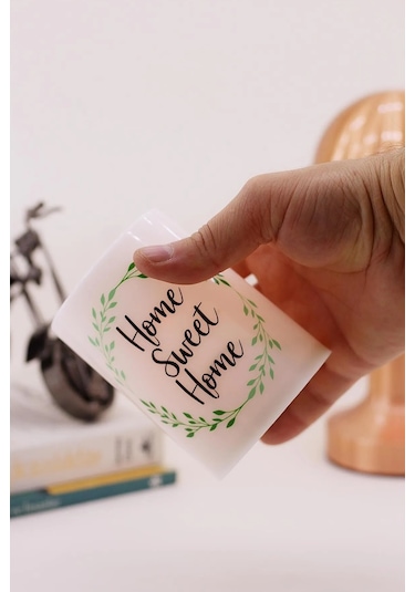 3 Lü Çelenk Led Mum Bardak Tipi Pilli Dumansız Alevli Dekoratif Yapay Mum 10 Cm Beyaz