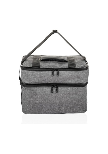 Ns Reliable Kamp Piknik Termal Soğutucu Yalıtımlı Buzluk Termos Çanta 2 Li Set - 960 Gri