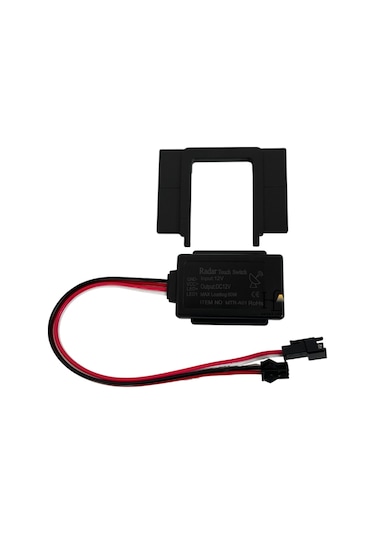 12 Volt 5 Amper 60 Watt Radar Sensörü Ayna Arkası Sensör Banyo Aynası Sensörü Mobilya Sensörü Siyah