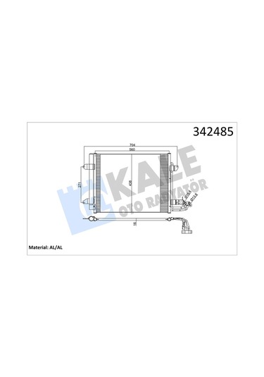 Kale 342485 Klima Kondenseri Vw Caddy Iıı Box-estate-touran Al-al 1t0820411a-1t0820411b-1t0820411c