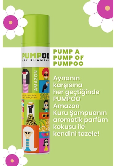 Pumpoo Amazon Kuru Şampuan 200 ML