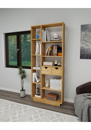 Arnetti Luma 10 Raflı Dolaplı Kitaplık Safirmeşe