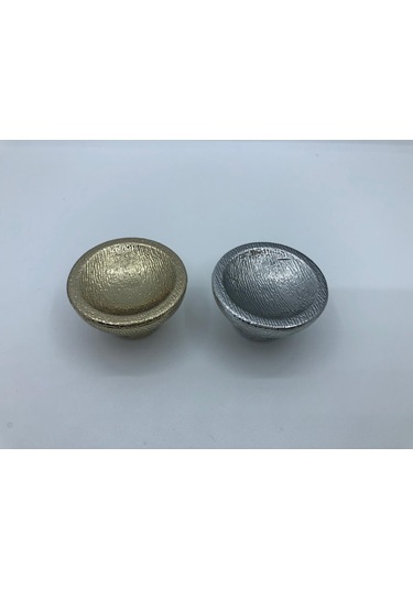 Plastik, 45 Mm Çapı Dolap, Vestiyer, Mobilya Düğme Kulp 5 Adet Krom Kaplama