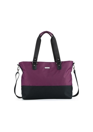 Novahub Moveevo Ada Tote Anne Çantası: Omuz Askılı, Alt Değiştirme Pedi + Bebek Arabası Askı Kayışı İçeren Çok Amaçlı Çanta Mor