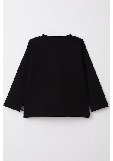 Breeze Erkek Çocuk Uzun Kollu Tişört Basic 1-4 Yaş, Siyah-siyah Siyah