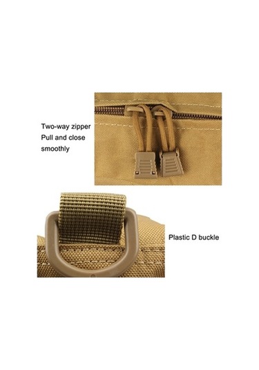 Zcjb H-107 Dış Mekan Su Geçirmez Enkaz Depolama Paketi Çok Fonksiyonlu Aksesuar Paketi Çamur Kahverengi