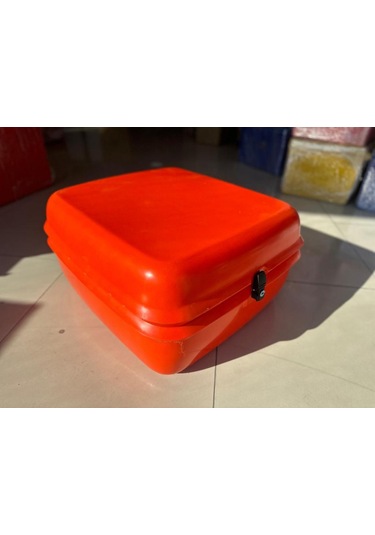 Motosiklet Servis Kurye Çantası Midi Box Turuncu 110 Litre Turuncu