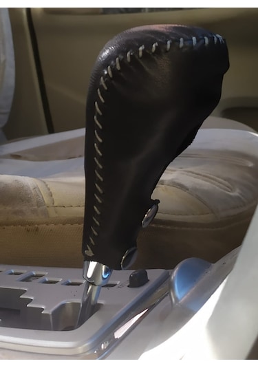 Corolla Uyumlu 2007/2012 Otomatik Vites Kılıfı Hakiki Deri El Yapımı