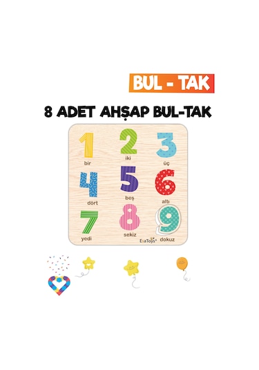 Eğitici 8 Adet Mega Set Bul-tak Oyuncak