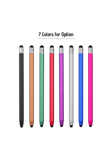 Yaozixa 4 Adet Metal Silikon Uçlu Dokunmatik Kalem - Telefon Ve Tablet İçin Çift Uçlu Hassas Dokunma, 2 Kırmızı 2 Mor