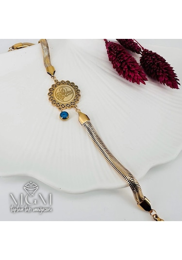 Mepa Gold Çelik Bileklikler 18,5+5 Cm Uzatma Payı - Kbl0160 Najmaddin Altın