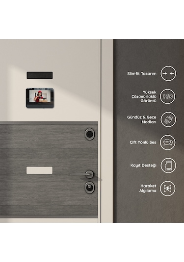Bilicra Eagle Akıllı Görüntülü Kapı Zili