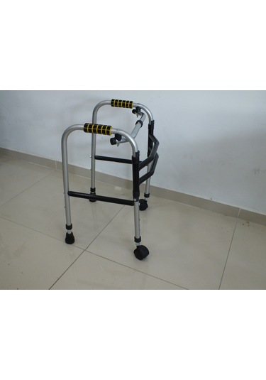 Bayteks Çocuk Walker Alüminyum Tekerleki Katlanabilir Yürüteç