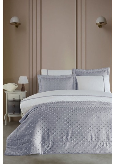 Elart Nora Çeyiz Paketi 7 Parça Gri Gri