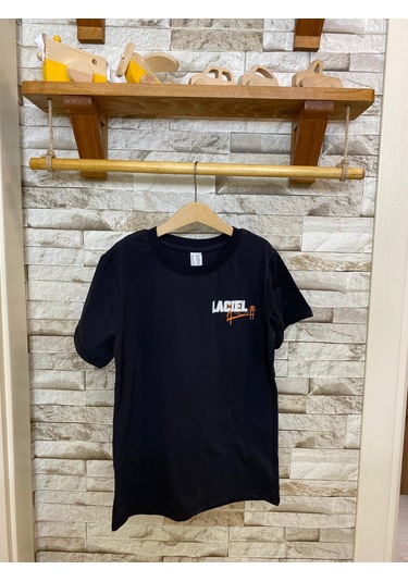Laciel Paris İstanbul Baskılı Çocuk Tişört SIYAH