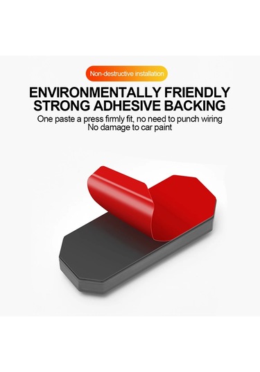 2pcs Mini Güneş Enerjisi Araba Uyarı Işığı Led El Feneri Araba Çok Renkli