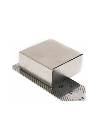 50Mm X En 50Mm X Kalınlık 25Mm Çok Güçlü Büyük Neodyum Mıknatıs