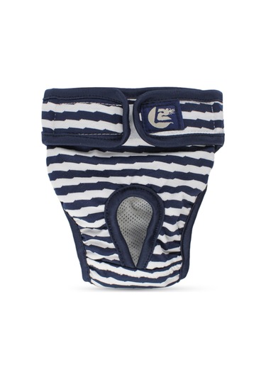 Pet Çizgili Fizyolojik Pantolon Köpek Adet Pantolonu, Boyut: S Mavi