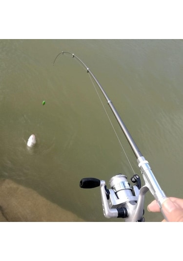 Valkyrie 1 Metre Teleskopik 5.1.1 Mini Cep Olta Seti Kalem Spin Kamış Olta