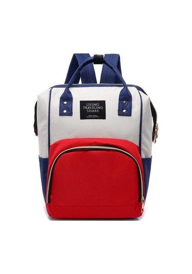 Novahub Moveevo Moda Kore Anne Çantası - Lacivert Kanvas Sırt Çantası Stil Uyumlu Mavi