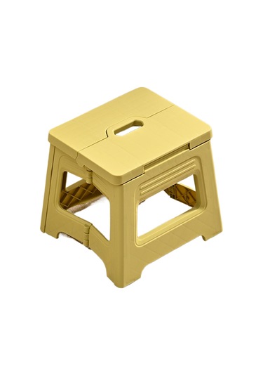 Crosswing Plastik Katlanır Küçük Tabure-sarı Sarı