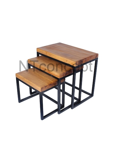 Ntconcept Masif Ağaç Loft Zigon Sehpa