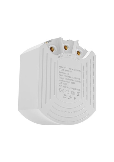Akıllı Dimmer Anahtarı Rm433r2 Uzaktan Kumandalı Akıllı Siyah Beyaz