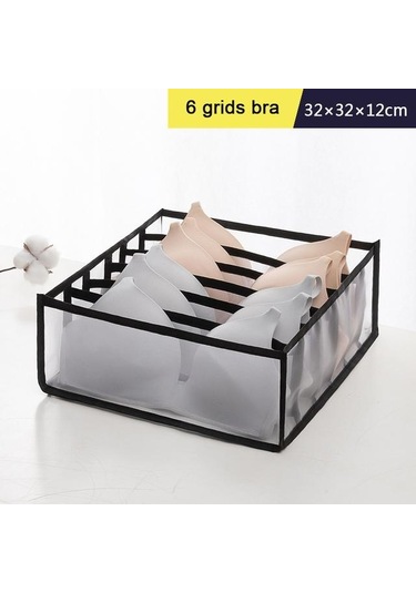 Siyah İç Çamaşırı Sutyen Organizatör Saklama Kutusu Organizatör Çekmeceler Ayırıcı Kutuları Bra