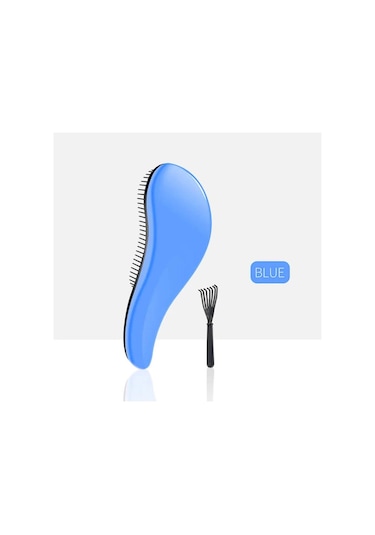 Koodmax Oval Dolaşık Önleyici Saç Fırçası - Saç Açıcı Tarak - Mavi