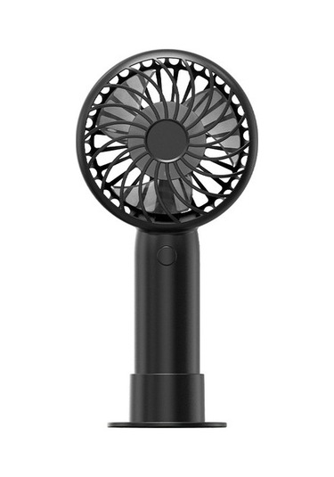 Mini El Tipi Küçük Vantilatör Renkli Vantilatör Taşınabilir Sessiz 2296 Siyah