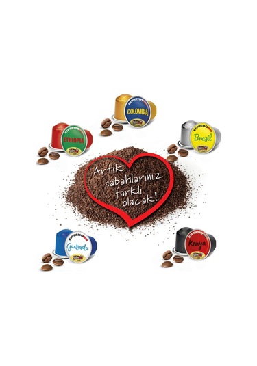 Espressomm® Single Origin Karışık Alüminyum Kapsül Kahve 100 Adet