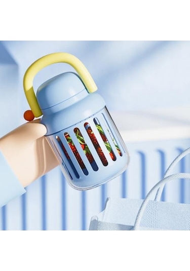 Pazly Organik Meyve Salatası Saklama Kapıları 18.6 Oz, Bpa İçermeyen, Hava Geçirmez, Mavi Mavi