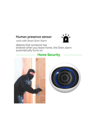 Lemestar "zigbee Akıllı Radar Sensörü - 5.8ghz Hassas İnsan Varlığı Algılama, 10m Menzil, Tuya Uyumlu" Beyaz