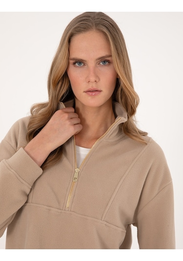 Pierre Cardin Kadın Bej Sweatshirt 50314954-vr011 Bej