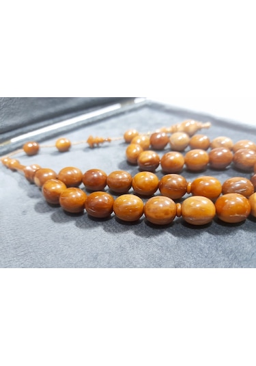 Soma Tesbih Salih Gazyağcı Usta Büyük Boy Havşalı Badem Kesim Kuka Tesbih