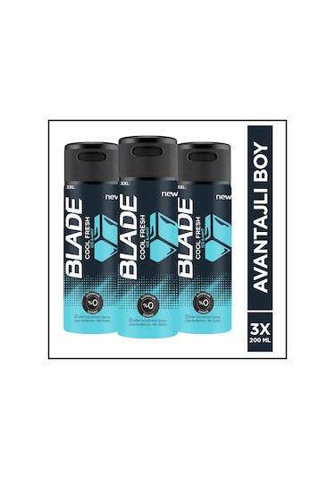 Blade Cool Fresh Erkek Sprey Deodorant 3 x 200 ML