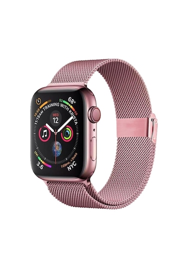 E2M iOS Uyumlu Watch 42-44-45-49 MM KRD-31 Metal Rose Gold Kordon