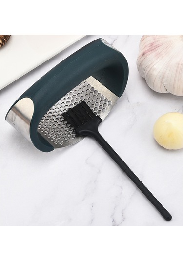 Jzcat Paslanmaz Çelik Manuel Halka Sarımsak Presi-yeşil