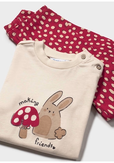 Mayoral Kız Bebek Oversize Tayt Takım 2745 Kırmızı
