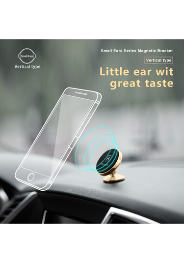 Sones Baseus Küçük Kulaklar Serisi Manyetik Braket, İphone, Samsung, Sony, Htc, Nokia, Lg Cep Telefonu İçin Siyah