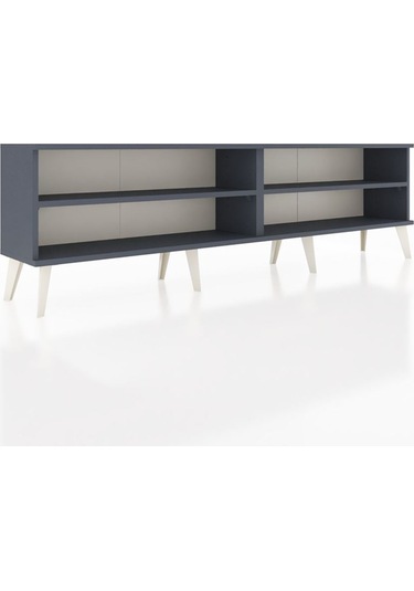 Arges Tv Ünitesi 2 Raflı 176x30x51 Antrasit-antrasit/antrasit Antrasıt/antrasıt