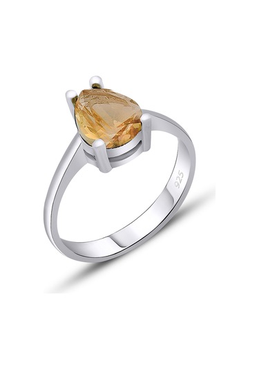 Gümüş Rodyumlu Zultanit Taşlı Yüzük Renk Değiştiren 925 Ayar St305 Gümüş