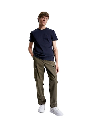 Tommy Hilfiger Klasik Sıfır Yaka T-shirt Lacivert