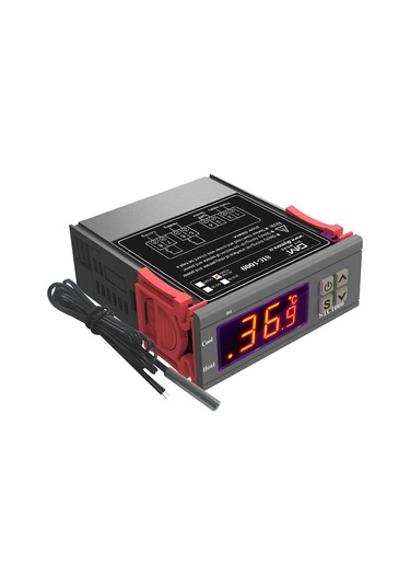 Dianziye Stc-1000 Dijital Sıcaklık Kontrol Cihazı 12v - Isıtma/soğutma Otomatik Dönüşüm, Sıcaklık Ayarı, Gecikme Ve Hata Alarmı - Akvaryum, Yumurta İnkübasyonu, Deniz Ürünleri Makinesi İçin